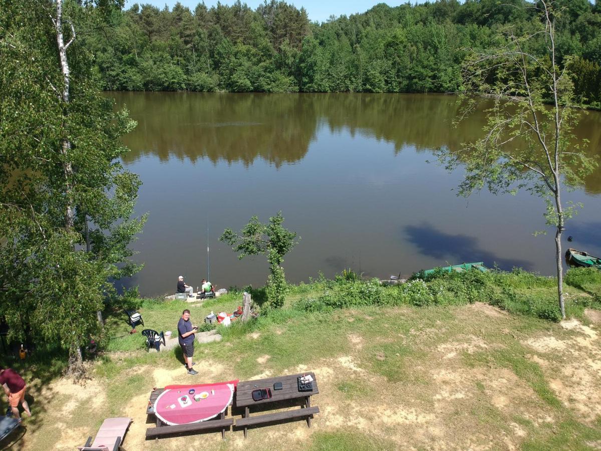 Florennes Gite Neuf 150 M2 Devant Un Grand Lac Prive De 2 Hectares Poissonneux Au Milieu Des Bois المظهر الخارجي الصورة